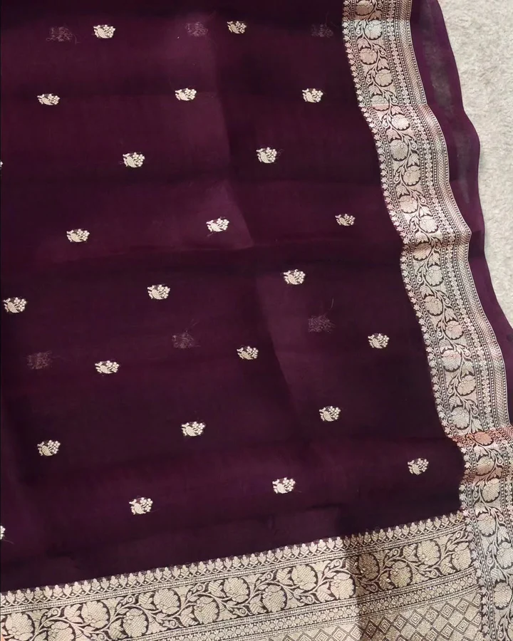 Chiffon Silk Saree - Image 2